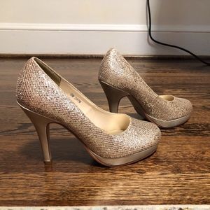 Shimmery Gold Heels